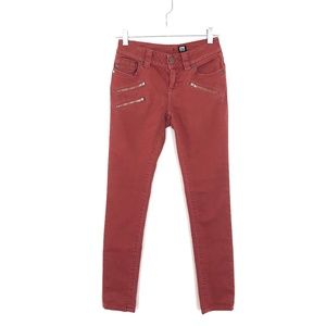 [Miss Me] Rust Moto Skinny Jean
